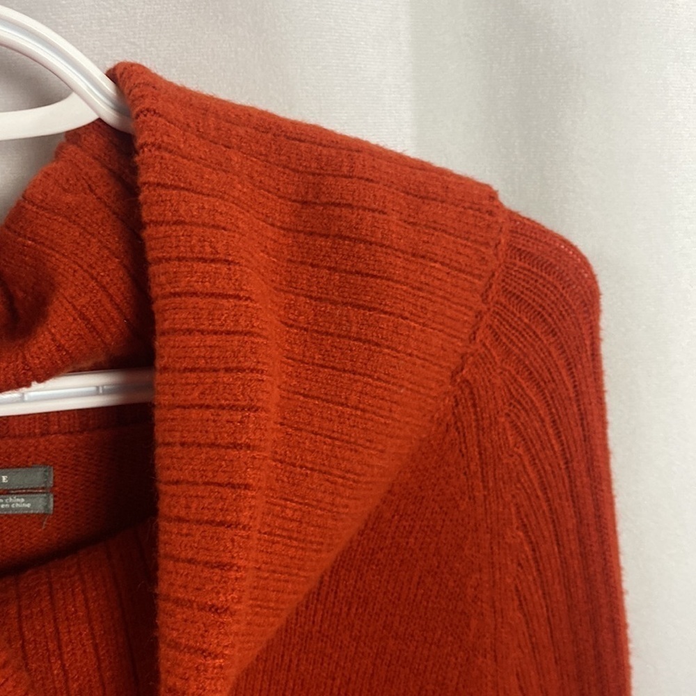 Anthropologie by Anthropologie Burnt Orange Turtleneck Sweater - Picture 3 of 12